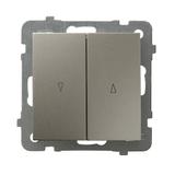 AS Łącznik żaluzjowy, zwierny - kolor satyna light