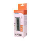 Gniazdo meblowe 3x2P+Z, czarno-srebrne OR-GM-9001/B-G ORNO
