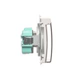 Simon Basic Gniazdo wtyczkowe z uziemieniem bryzgoszczelne IP44 16A 250V zaciski śrubowe. Klapka transparentna biały BMGZ1B.01/11A BMGZ1B.01/11a KONTAKT