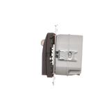 Simon 54 Oprawa oświetleniowa LED z czujnikiem ruchu 230V AC 1.4 W białe neutralne 4000 K brąz mat