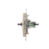 Simon 54 Gniazdo światłowodowe / optyczne pojedyncze SC/APC kremowy