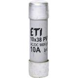 Wkładka topikowa cylindryczna PV gR 900V CH10x38 gR 10A 900V AC DC 002625031 ETI
