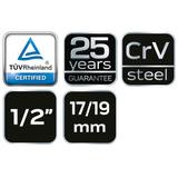 Klucz do kół 17 x 19 mm