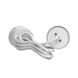 BARBRA PLR GU10 oprawa wisząca max 35W, IP20, okrągły, biały, aluminium AD-OP-6189WGU10 ORNO