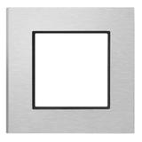 ARIA Ramka pojedyncza - kolor szczotkowane aluminium