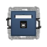 ICON Gniazdo pojedyncze USB typ A-B 2.0 navy blue 64IGUSB-3 KARLIK