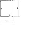 tehalit.LF Kanał elektroinstalacyjny PVC 60x90mm biały LF6009009016 HAGER