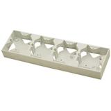 AS Puszka instalacyjna poczwórna - kolor ecru