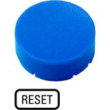 M22-XDH-B-GB14 Soczewka do przycisku wystającego 22mm płaska niebieska z opisem /RESET/ 218249 EATON