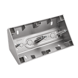 Simon 54 Premium Puszka natynkowa narożna 2-krotna do ramek PREMIUM srebrny mat