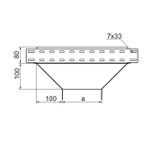 Trójnik redukcyjny 300x80mm Grubość 1,00 mm TRJ300H80 184530 BAKS
