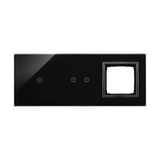 Simon 54 Touch Panel dotykowy S54 Touch 3 moduły 1 pole dotykowe + 2 pola dotykowe poziome + 1 otwór na osprzęt S54 zastygła lawa DSTR3120/73 KONTAKT