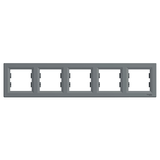 Asfora, ramka 5-krotna, pozioma, stal