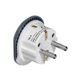 Adapter podróżny - Go to Europe, 230V/13A, uniwersalne gniazdo, wtyczka Uni-Schuko, szary TA-5 ORNO