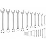 Klucze płasko-oczkowe 6-32 mm, zestaw 25 szt.