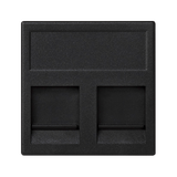 SIMON CONNECT TSC-KB76-14 Płytka K45, 2x RJ z osłoną; uniwersalna; szary grafit