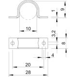 WN 7855/B, UCHWYTY DO PRZEW.10MM OC.G.Ż.CHR