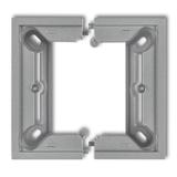 DECO / MINI Puszka natynkowa pojedyncza, składana DECO, MINI srebrny metalik