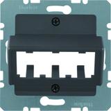 BERKER B.3/B.7 Płytka centralna do 3 MINI-COM Module antracyt 14271606 HAGER