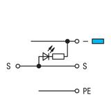 Złączka do elementów wykonawczych z PE, LED 2,5mm2 /50szt./ 280-572/281-434 WAGO