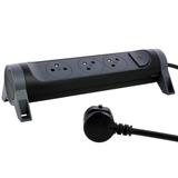 PRZEDŁUŻACZ PREMIUM, OBROTOWY, 3X2P+Z, Z PRZEWODEM 1.5 METRA 3X1.0 MM2 - CZARNY/GRAFITOWY, Legrand