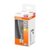Lampa LED, klasyczny kształt bańki Edison 4W 827 230V szkło przezroczyste E27