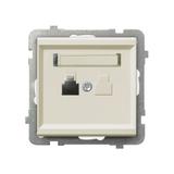 SONATA Gniazdo telefoniczne pojedyncze - kolor ecru