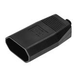 Gniazdo płaskie bez uziemienia 2,5A 250V czarny poliwęglan 1 sztuka OR-AE-13242/B ORNO