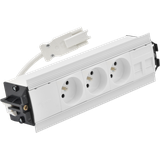 SIMON 480 TS48-510E300K0-33 Indesk 3 gn. typ E i płytka dla 2 złączy RJ45 keystone; złącze w układzi