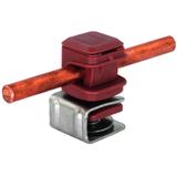 Wspornik PLATTENsnap, stal nierdzewna NIRO/ tworzywo, brązowy