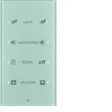 BERKER KNX TS Sensor dotykowy poczwórny konfigurowalny szkło aluminium 75144134 HAGER