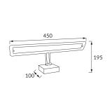 AMELIA LED CHROME 4000K