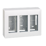 Simon Connect Obudowa natynkowa S500 3-modułowa 6x K45 kompletna czysta biel