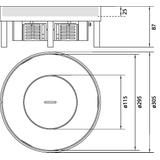 tehalit.VE-EE Pokrywa tubus IP54 5kN EKQ12 244x244 25mm stal nierdzewna