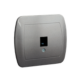 Simon Akord Gniazdo telefoniczne RJ11 pojedyncze. Montaż na łapki lub wkręty aluminiowy