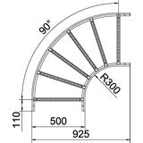 LB 90 1150 R3 FS Łuk 90°