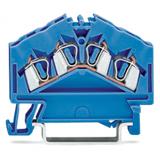 Złączka szynowa 4‑przewodowa 2,5mm2 niebieska 280‑656 /100szt./ WAGO