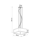 Sollux Żyrandol LOKKO 45 czarny SL.0774