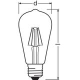Lampa LED COMFORT/SUPERIOR DIM Classic 60 Edison Filament szkło przezroczyste 5,8W/940 E27