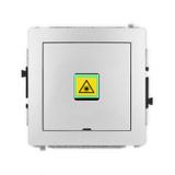 DECO Mechanizm gniazda światłowodowego/optycznego pojedynczego, bez pola opisowego srebrny metalik