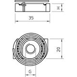 MS41SNF M6 A4 Nakrętka ślizgowa ze sprężyną