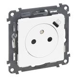 VALENA LIFE - GNIAZDO 2P+Z Z GNIAZDEM USB TYP C - BIAŁY