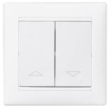 VALENA ŁĄCZNIK STEROWANIE ROLETAMI Z BLOKADĄ MECHANICZNĄ BIAŁY, Legrand