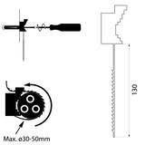 Uchwyt paskowy czarny-UP-50 UV (10szt) 12.13 OPATÓWEK