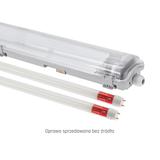 Limea LED TUBE 2x120 IP65, korpus ABS, klosz PC, zasilanie jednostronne