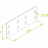 LZCH100 ŁĄCZNIK PŁYTKOWY 2,0 MM