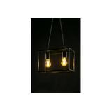 OPRAWA SUFITOWA DIU2 ,3628, AC220-240V, 50/60Hz, 2*E27, IP20, 30cmX18cmX20cm, PODWÓJNA, CZARNA