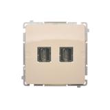 Simon Basic Gniazdo HDMI podwójne beż BMGHDMI2.01/12 KONTAKT