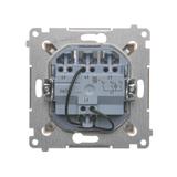 Simon 54 Łącznik potrójny z podświetleniem LED 10A 250V szybkozłączka kremowy DW31L.01/41 KONTAKT