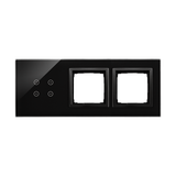 Simon 54 TOUCH WMDZ-01125S-075 Panel dotykowy S54 Touch, 3 moduły, 4 pola dotykowe + 2 otwory na osp DSTR3400/75 KONTAKT